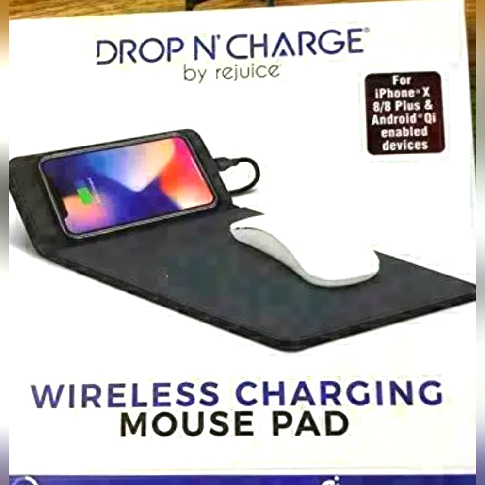 Drop N' Charge Wireless Charging Mouse Pad by Rejuice.